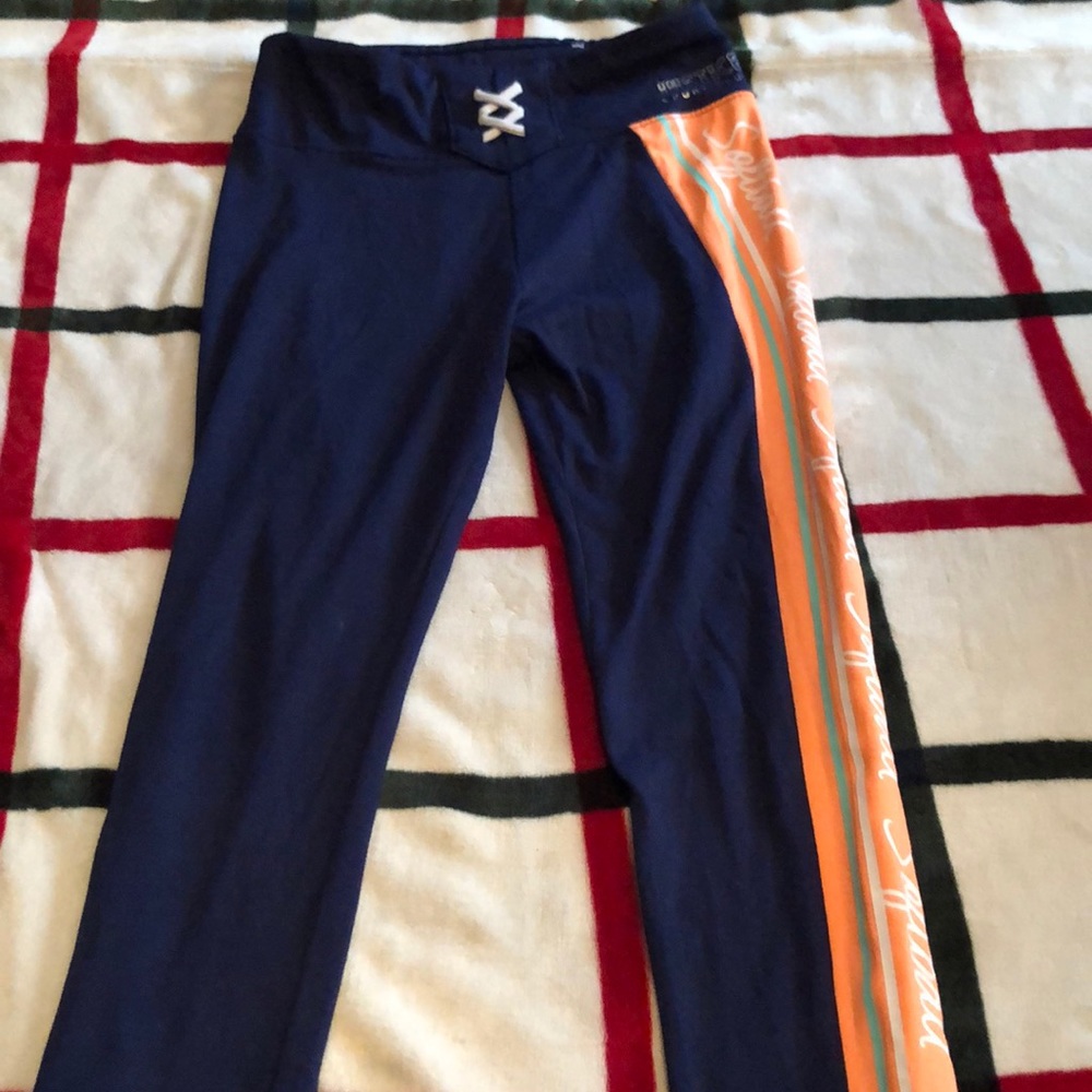 Justice leggings with words softball on it